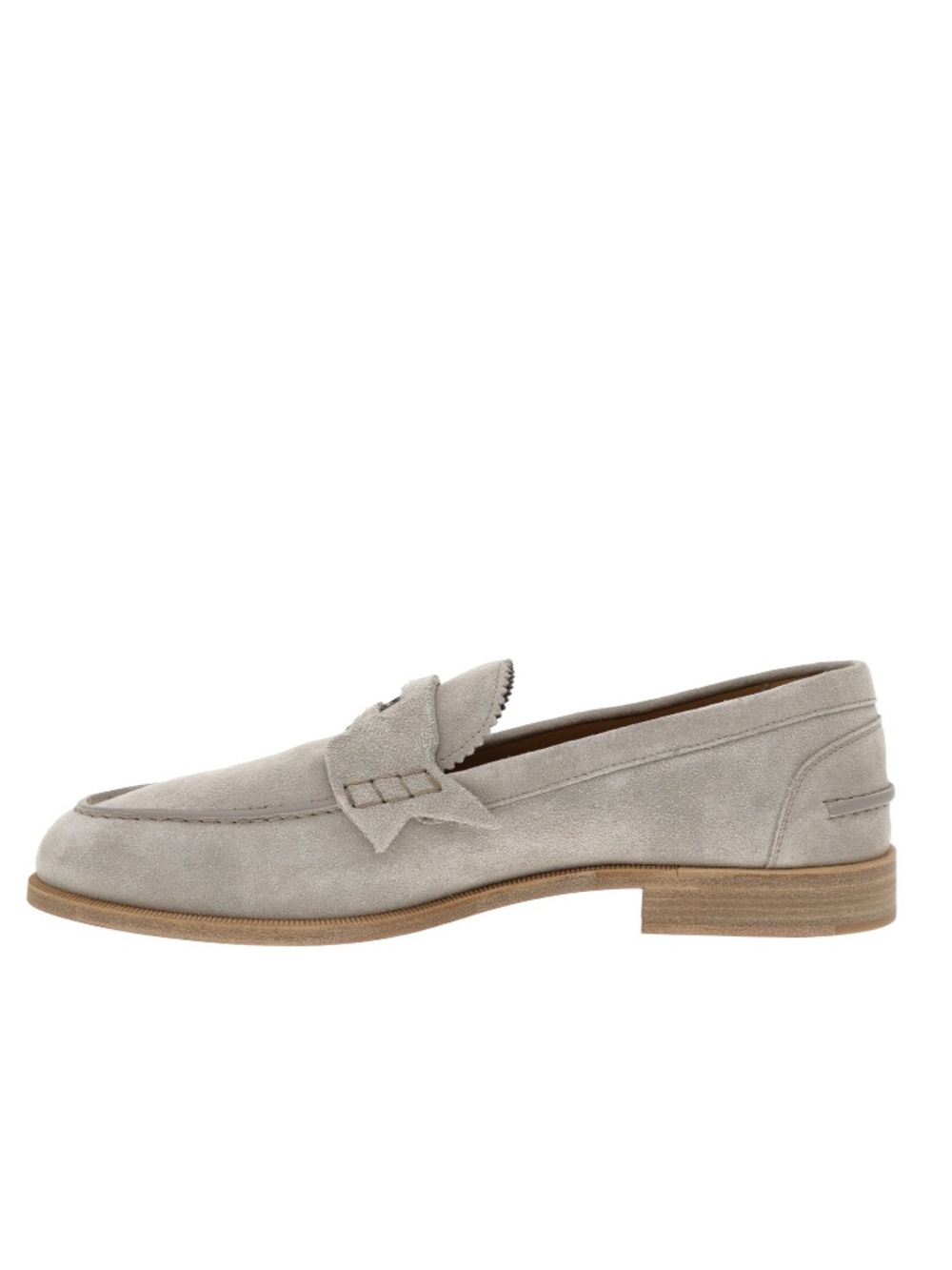 Christian Louboutin Penny Loafer Grey Suede Leather Size 12 US New - Picture 5 of 7